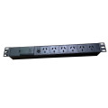 PDU custom 19 inch 6 way 1U australian socket rack mount pdu with junction box